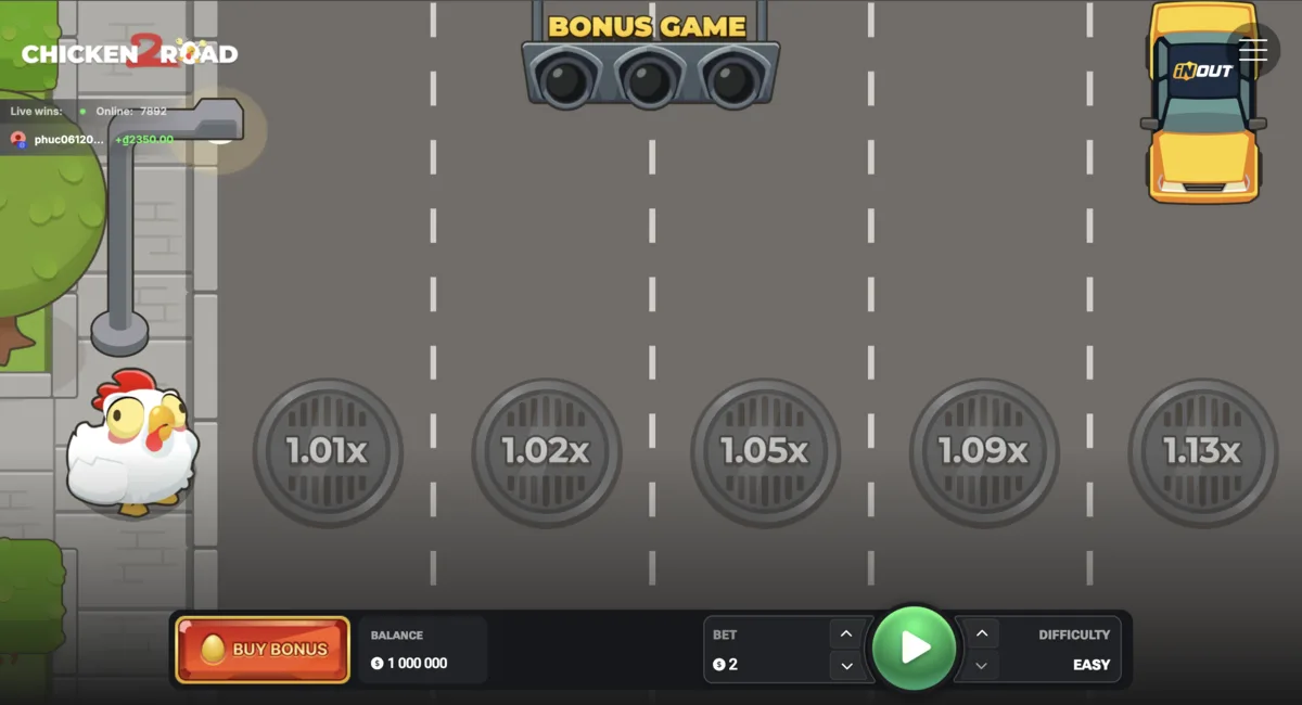 Chicken Road demo gameplay screenshot