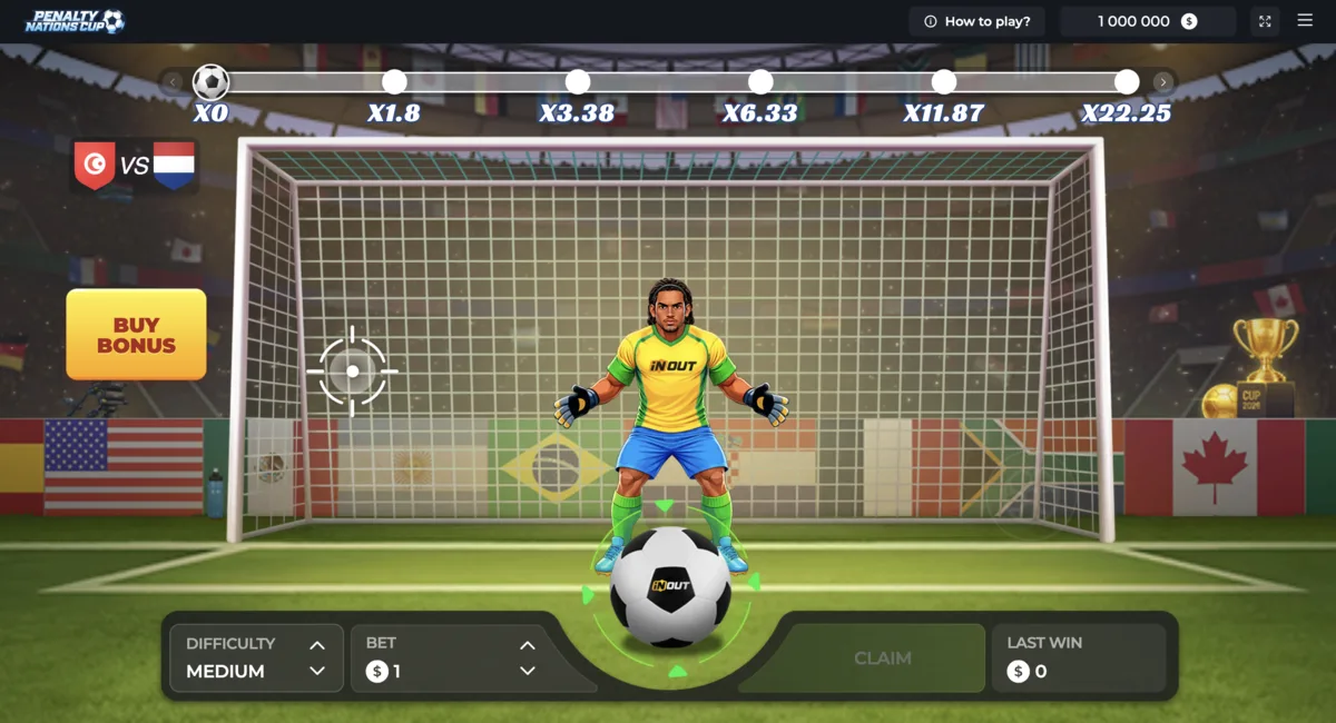 Penalty Nations Cup gameplay screenshot